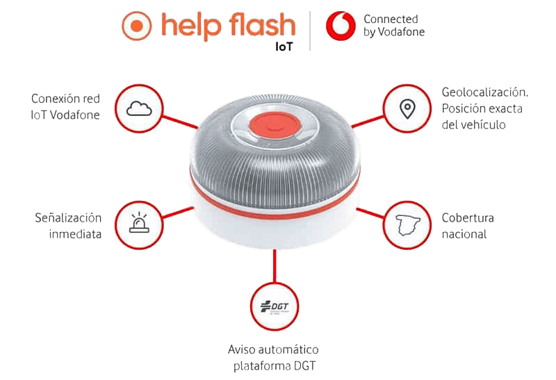 Baliza V16 Help Flash IoT