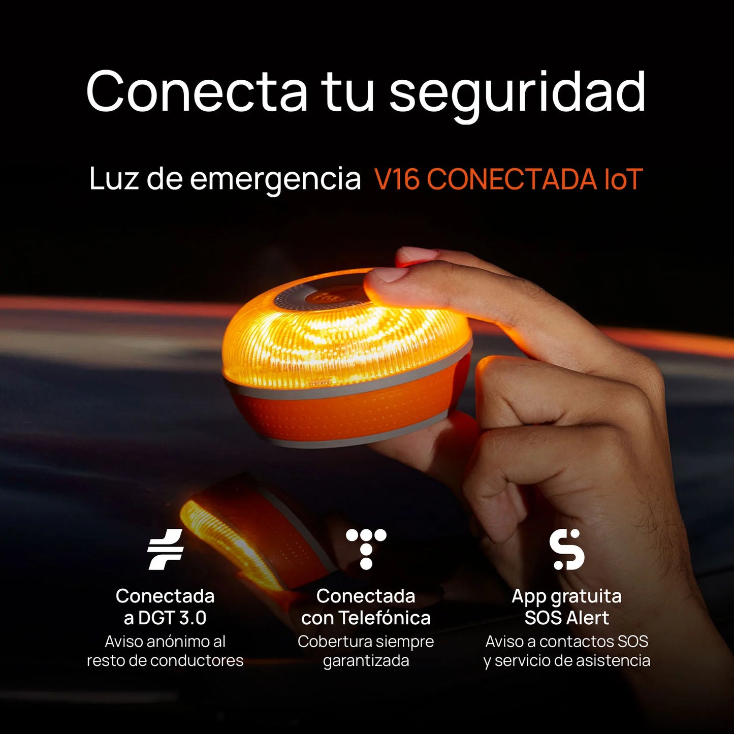 Baliza V16 Flash Led IoT