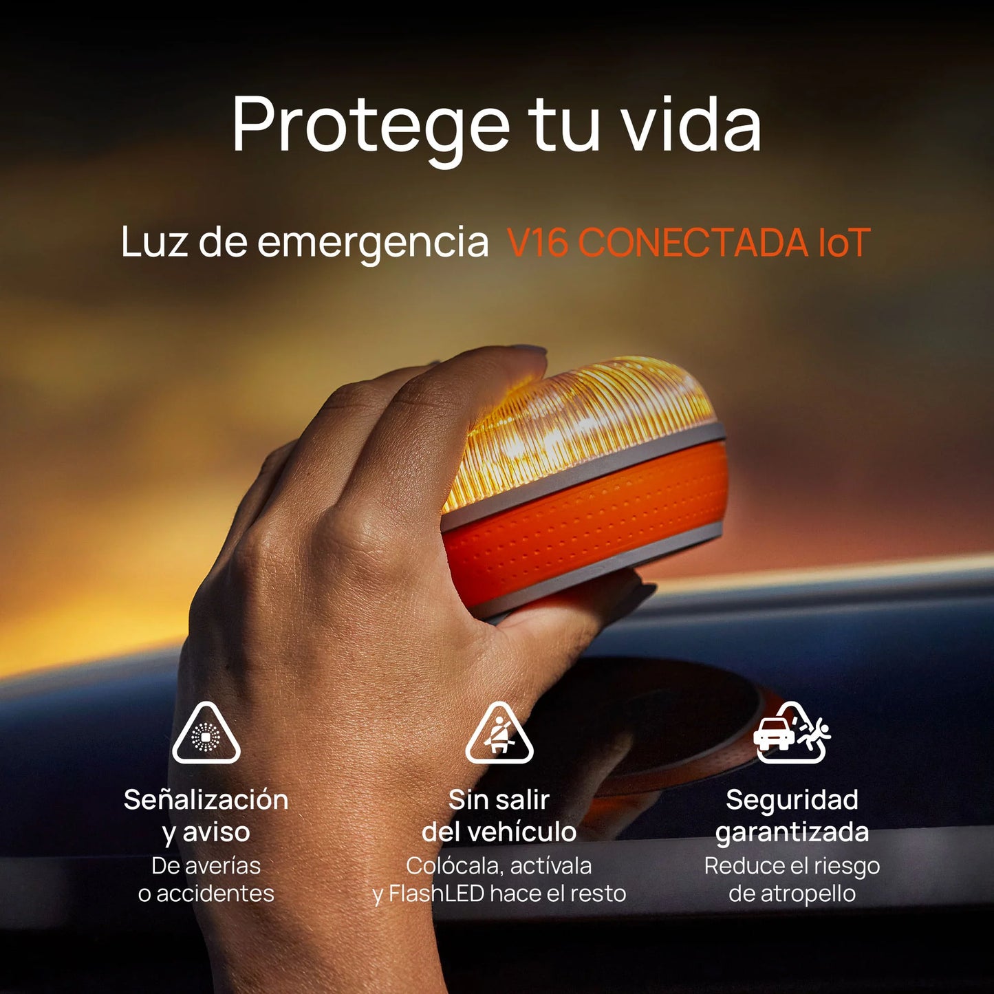 Baliza V16 Flash Led IoT